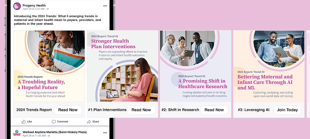 DesignCoup ProgenyHealth social graphics