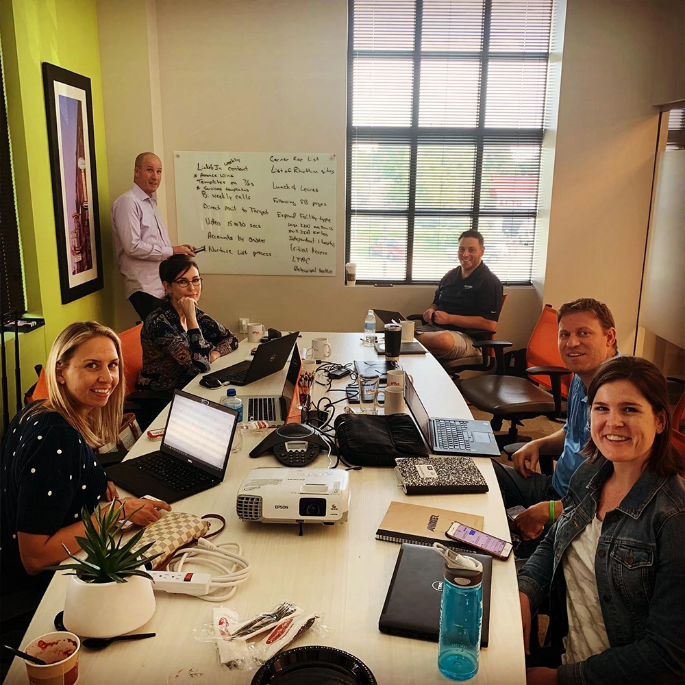 group of people in business meeting