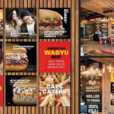 Capriotti's Award Wall