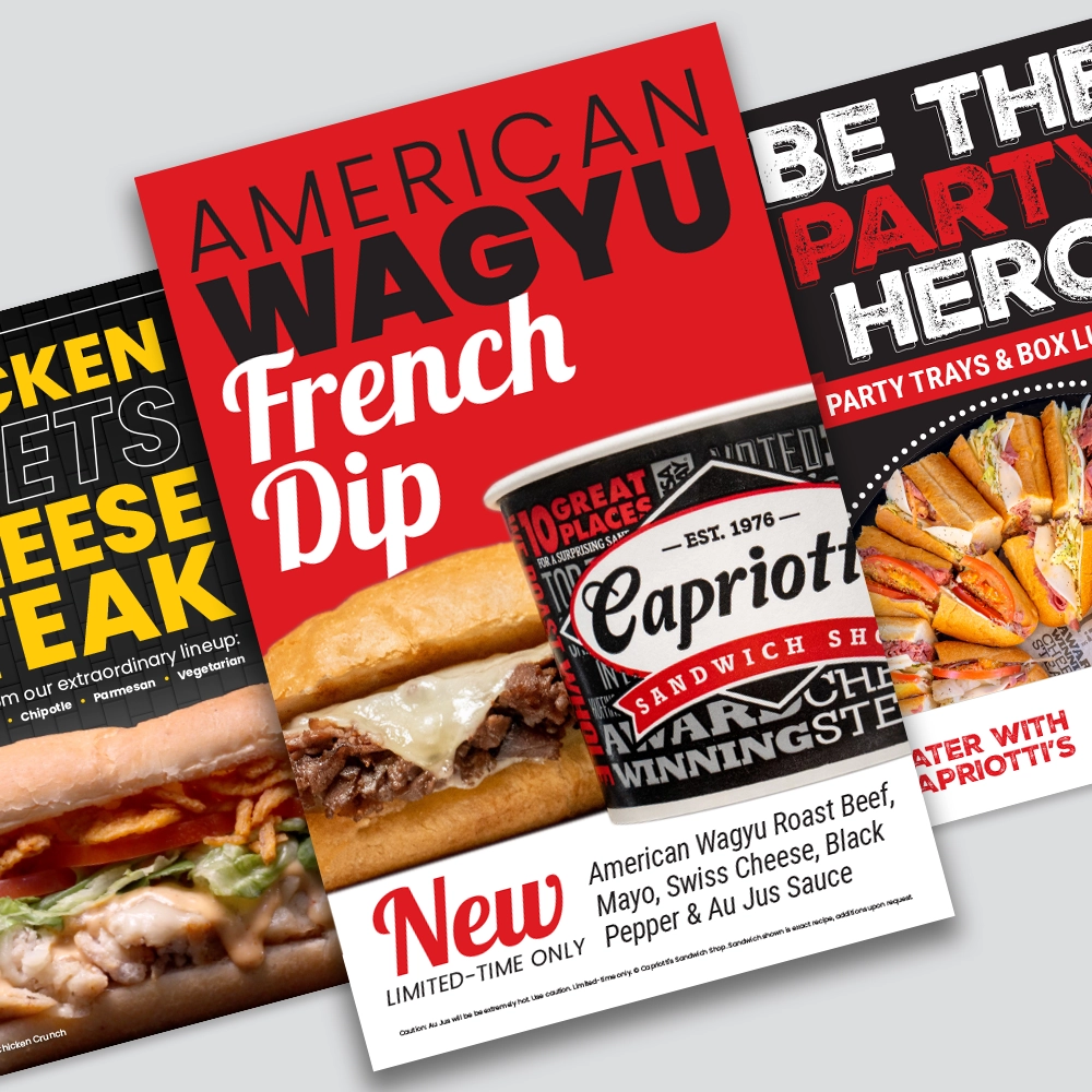Capriotti's Window Posters 