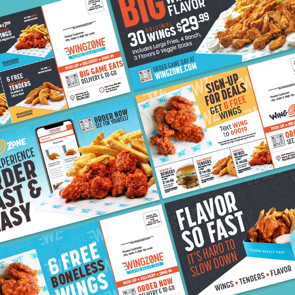 WingZone Direct Mailers 